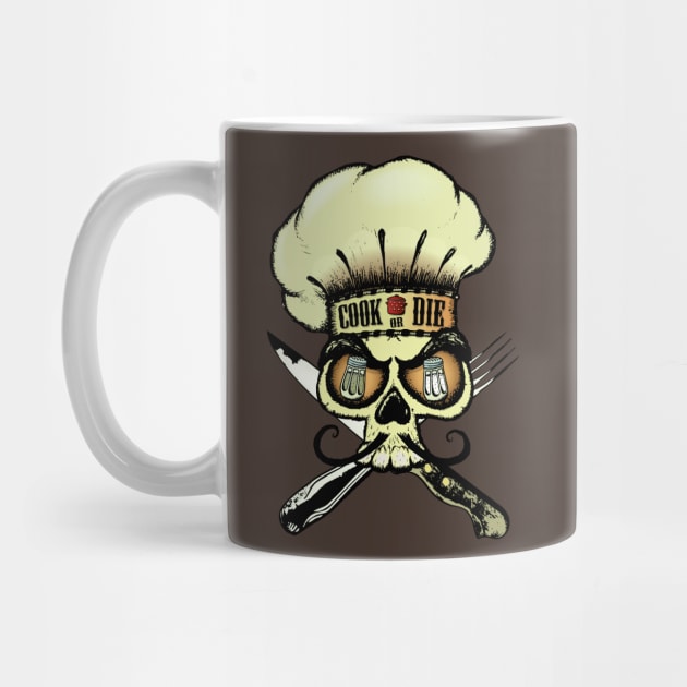 Cook or die!Chef's skull by mangulica